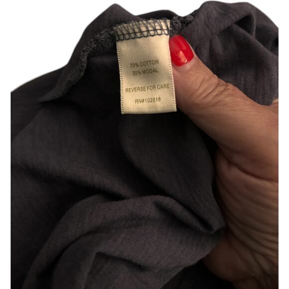 Garnet Hill Easy Banded Knit Dress, Cotton Modal Blend, Women's Size Small - Picture 5 of 5